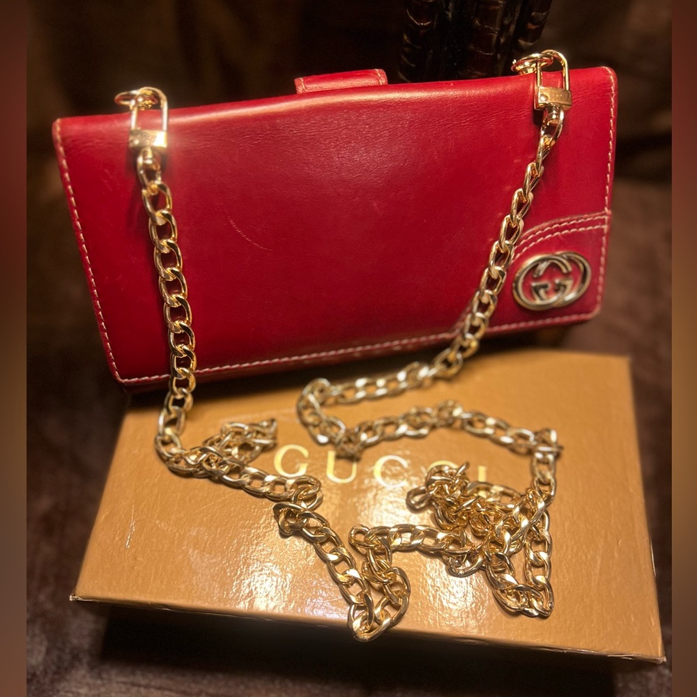 GUCCI Authentic, Clutch, Bifold Wallet, Crossbody. - Picture 4 of 12